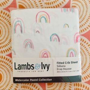 Lambs & Ivy New Unopened Rainbow Crib Sheet